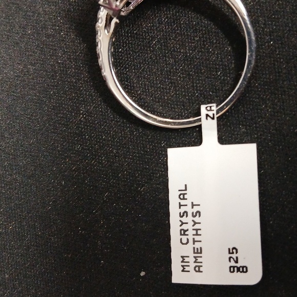 Elegant Crystal Amethyst 925 ring - Picture 4 of 5